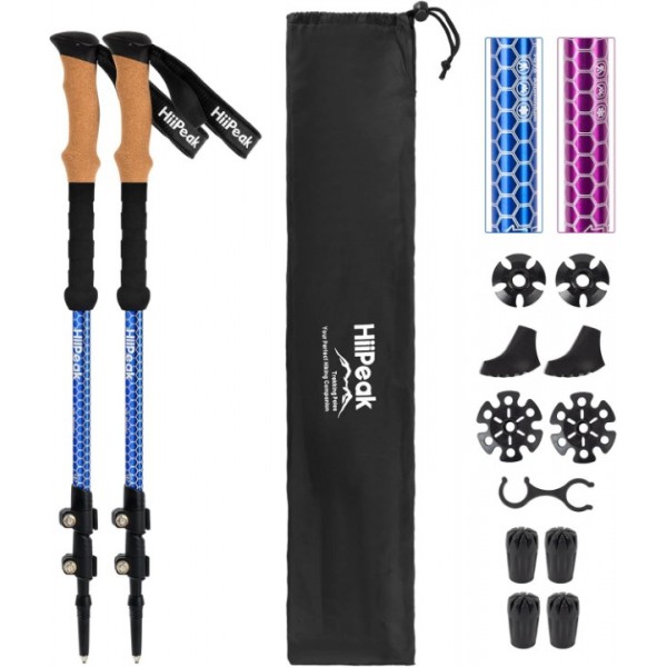 Hiipeak Lightweight Trekking Poles - 2 Pack Adjust...