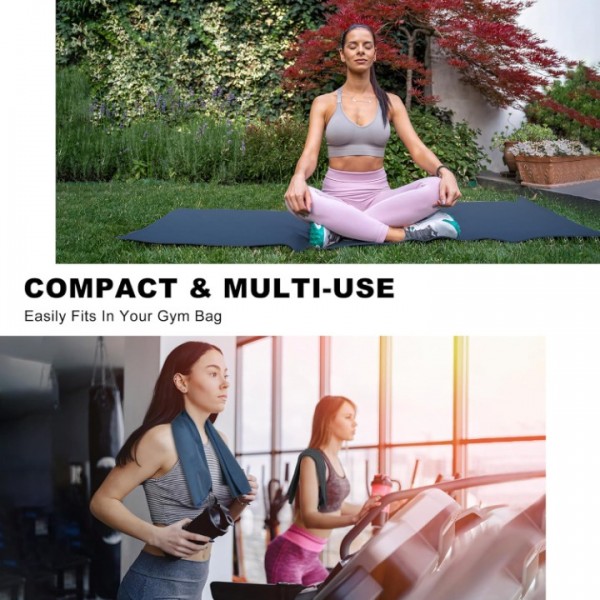 HiiPeak Large Microfibre Towel (180x90cm) Compact Camping Beach Towel - Quick Dry Lightweight Absorbent Sports Gym Swimming Hiking Drying Towel for Men,Women (Navy Blue-1pack, X-Large)